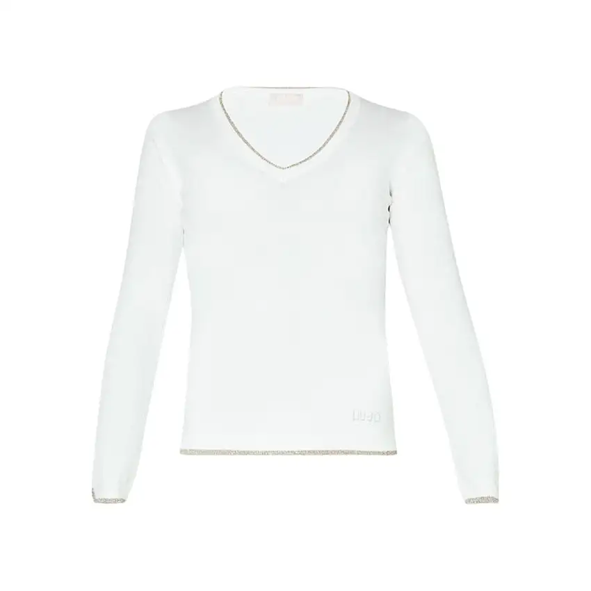Maglia Donna con scollo a V in lurex