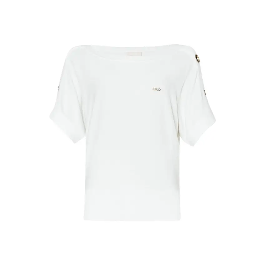 Maglia Donna con vele metalliche sulle maniche