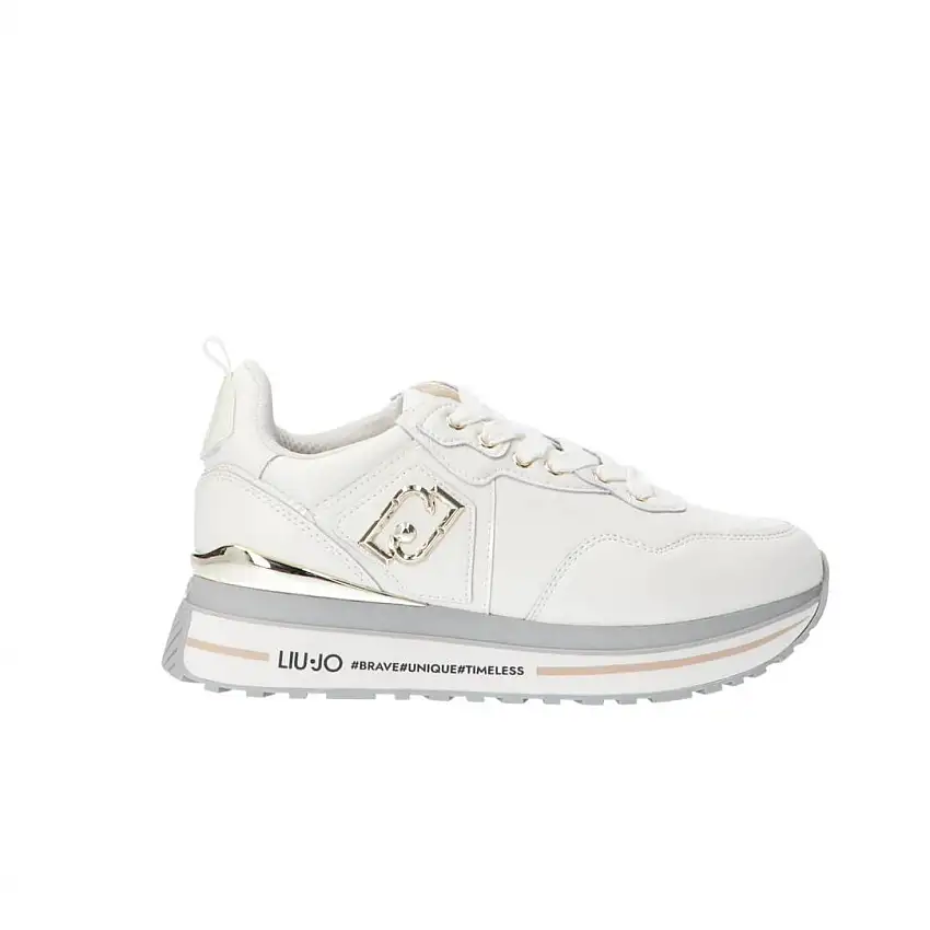 Maxi wonder 01 calf platform bianco latte