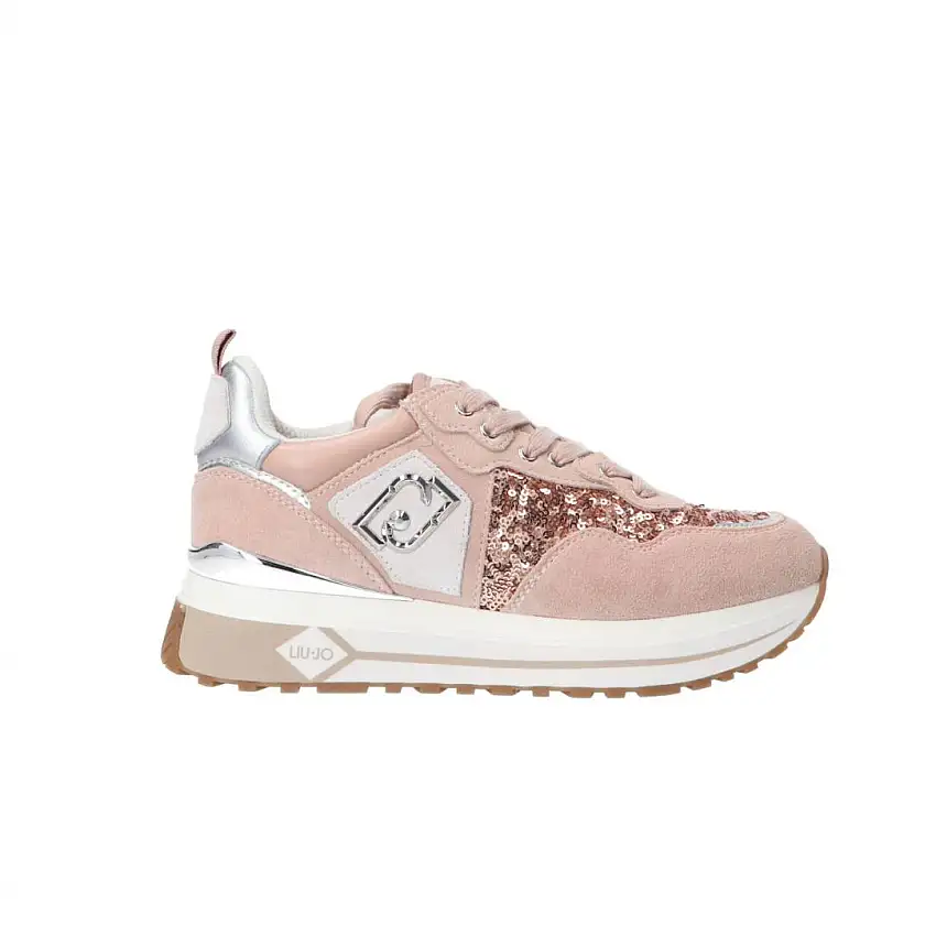 Maxi wonder 01 suede e paillettes Rosa