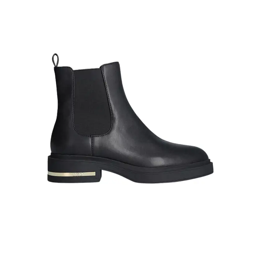 Stivaletto Donna con inserto logato effetto metallizzato