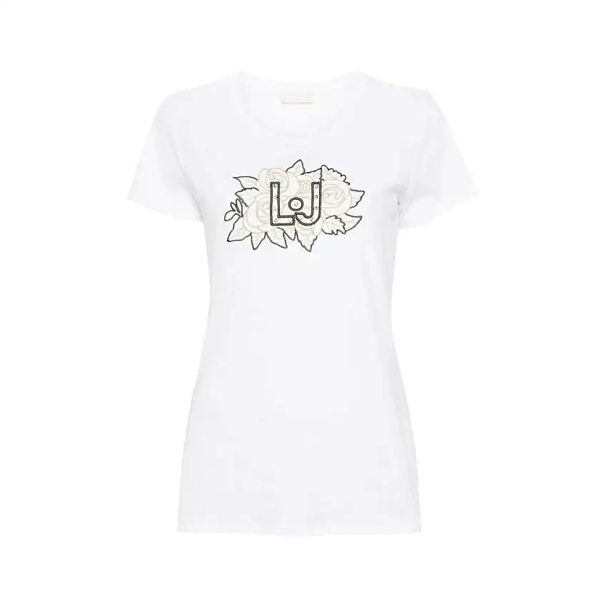 T-shirt Donna con stampa e paillettes