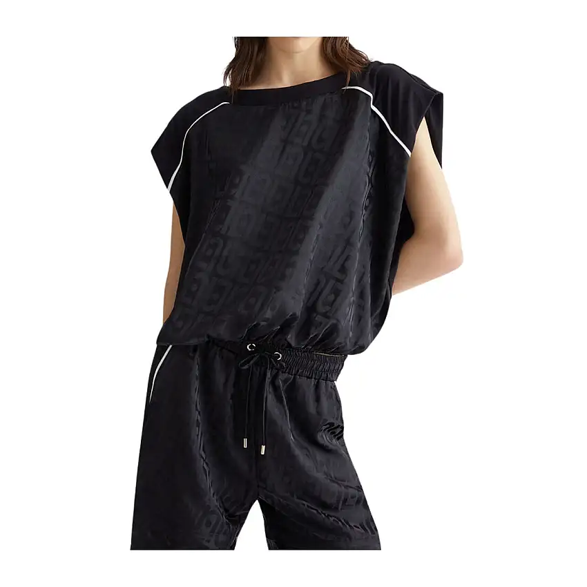 T-shirt Donna in raso con elastico