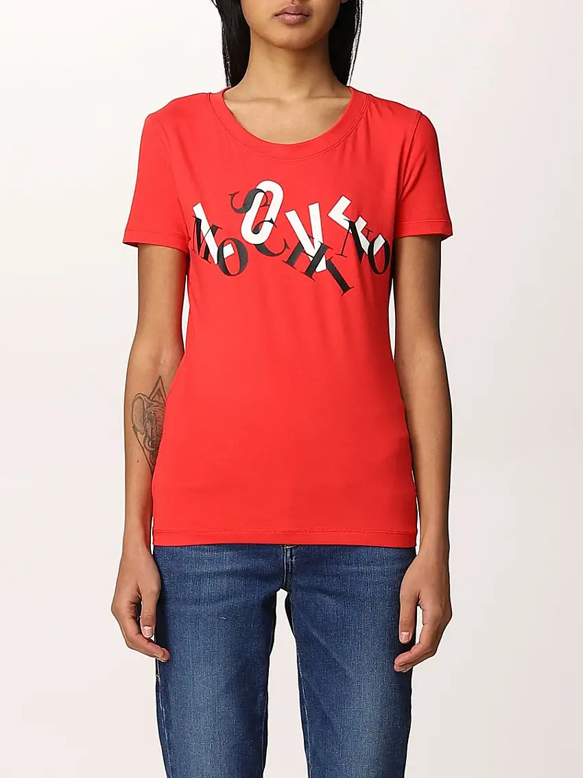 T-shirt Donna con lettering brand