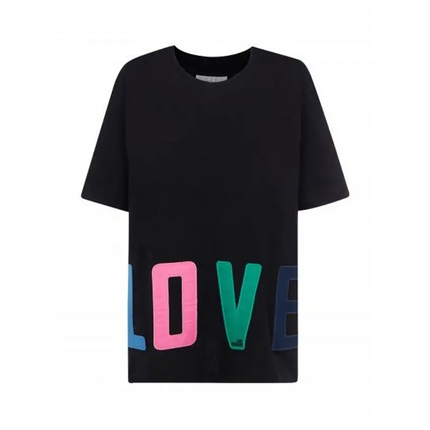 T-Shirt Donna W4F8783M3876 con stampa multicolor