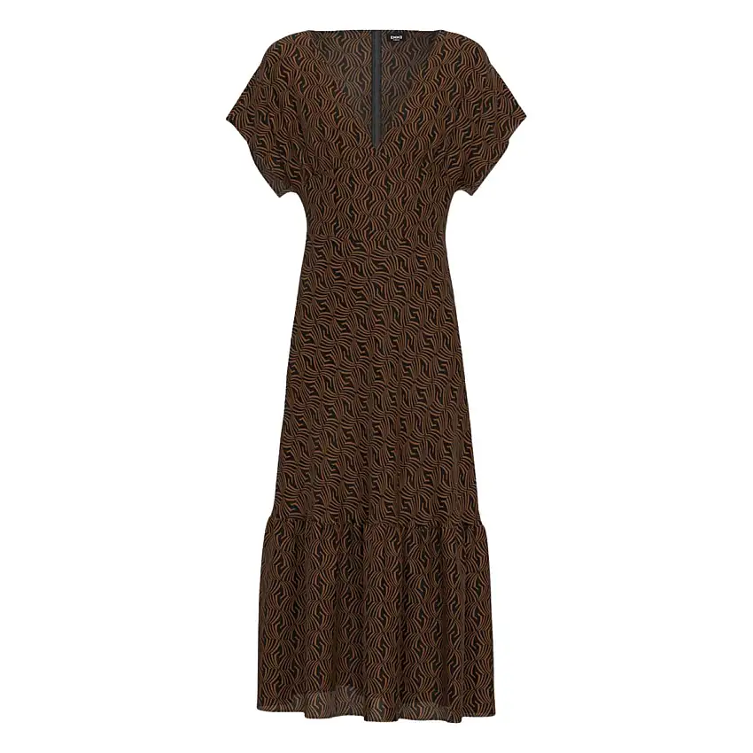 Abito Donna midi con motivo all over