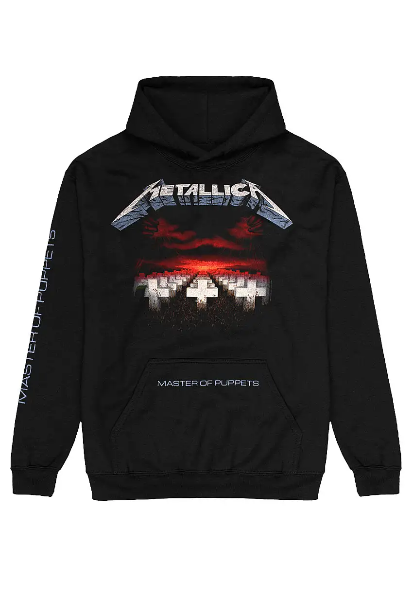 Metallica - Master Of Puppets Tracks - Felpa con cappuccio