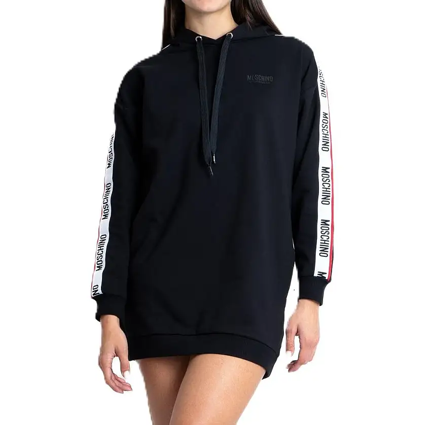 V6A1787 FELPA DRESS Nero