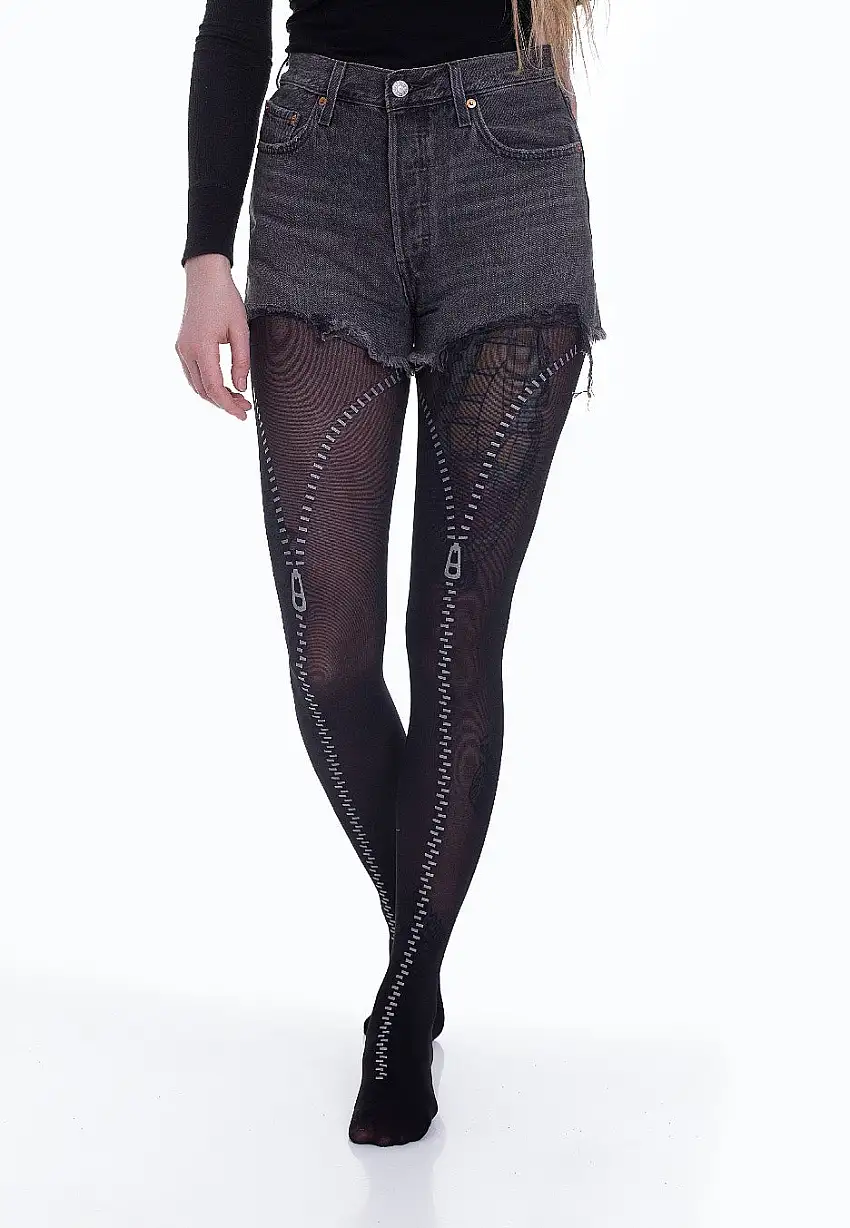 Pamela Mann - Flocked Zips - Collant