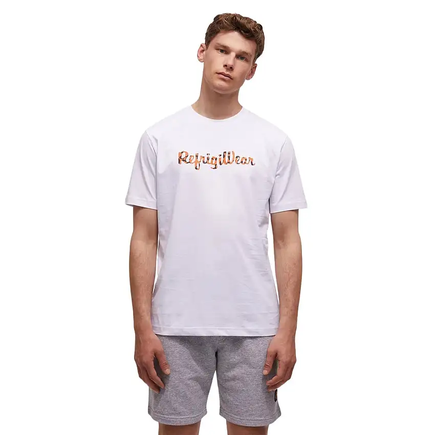T-shirt Uomo con scritta multicolor