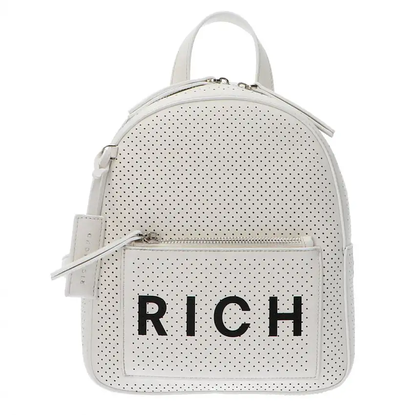 Zaino Richmond traforato Parez Bianco