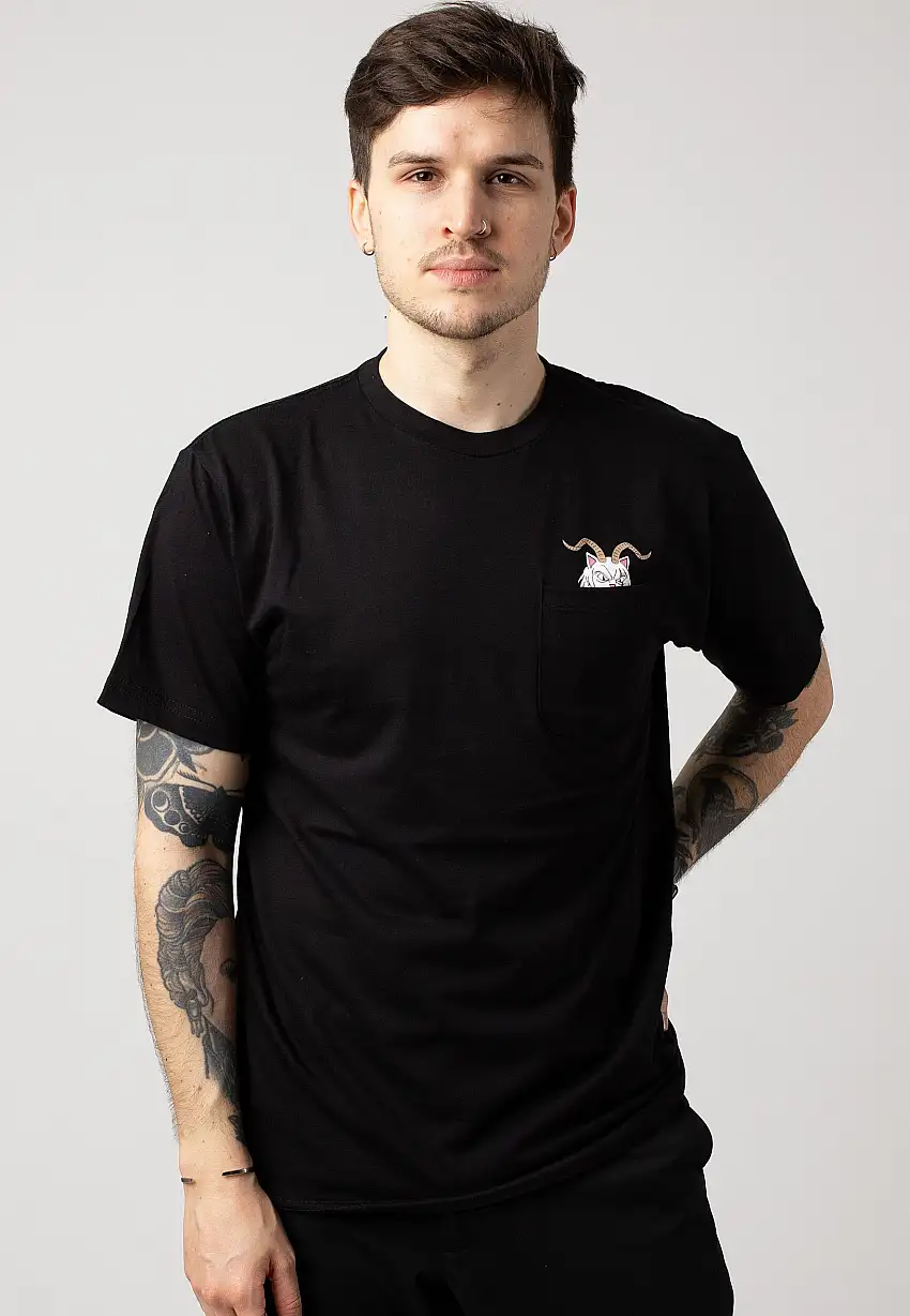 RIPNDIP - Krampus Nerm Pocket Black - T-Shirt