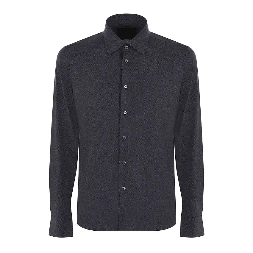 Camicia Uomo Oxford Jaquard stretch