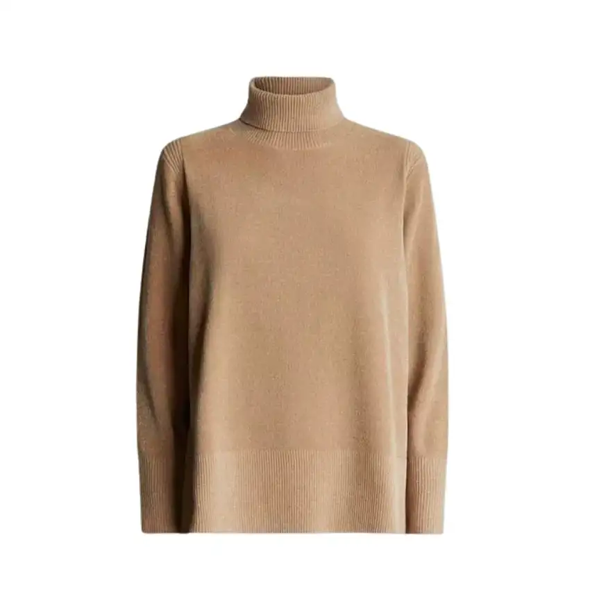 Dolcevita Donna Knit Velvet Vent con spacco