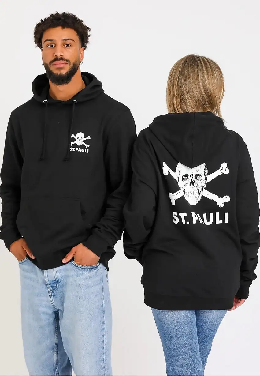 FC St. Pauli - Totenkopf II - Felpa con cappuccio