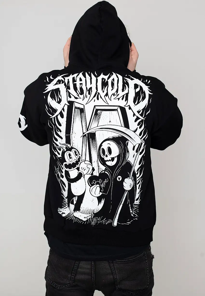 Stay Cold Apparel - Be Mine Oversized Black - Felpa con cappuccio