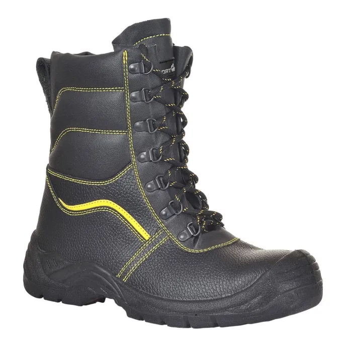 Stivali antinfortunistici Portwest Brodequin con fodera in pelliccia S3 CI SRC FW05