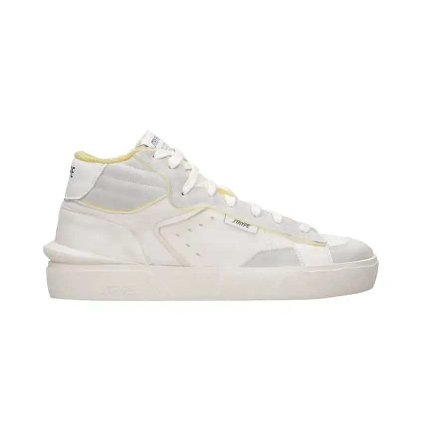 Sneakers Uomo alte con bordi in contrasto