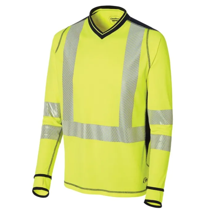 T-Shirt maniche lunghe da Lavoro Alta Visibilità Anti-UV Molinel Luklight 0473.9999.065