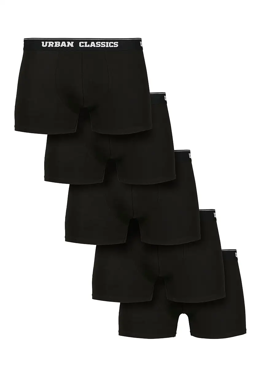 Urban Classics - Organic Pack Of 5 Black - Boxer
