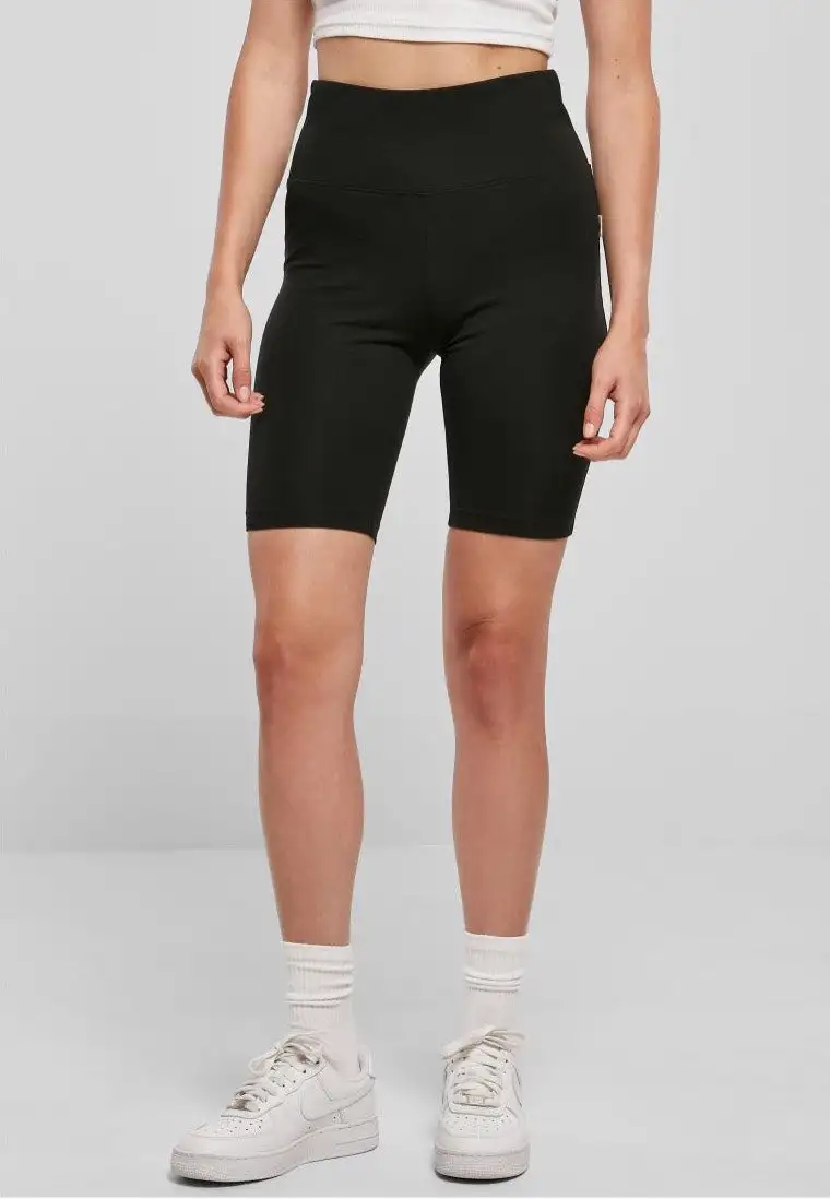 Urban Classics - Ladies Organic Stretch Jersey Cycle Black - Pantaloncini