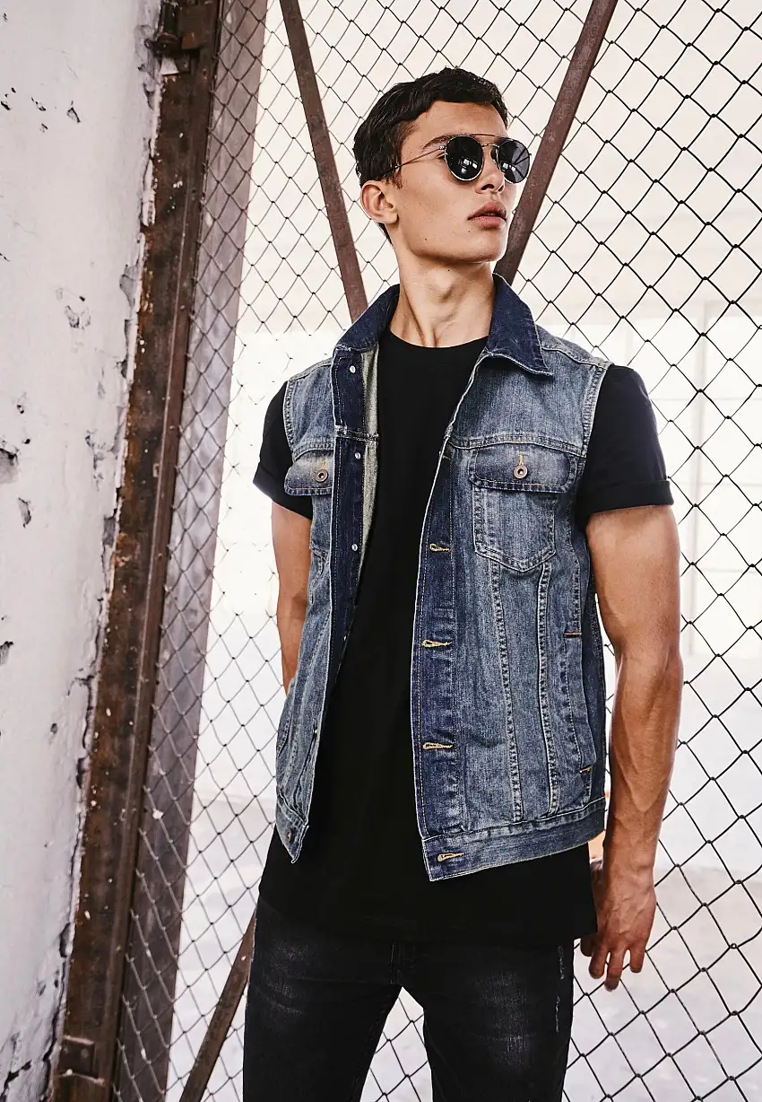 Urban Classics - Denim Lightblue - Gilet