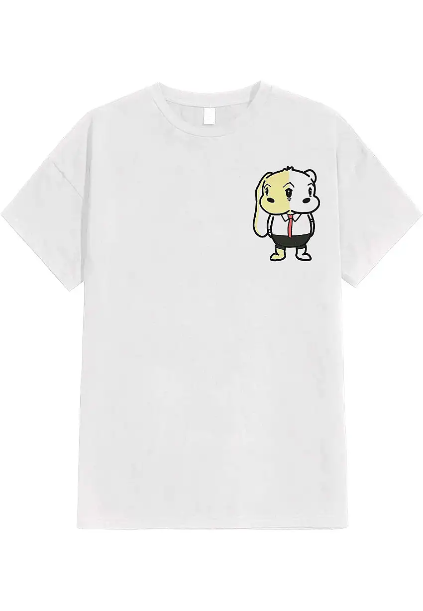 The Bunny The Bear - Half Bunny Half Bear White - T-Shirt