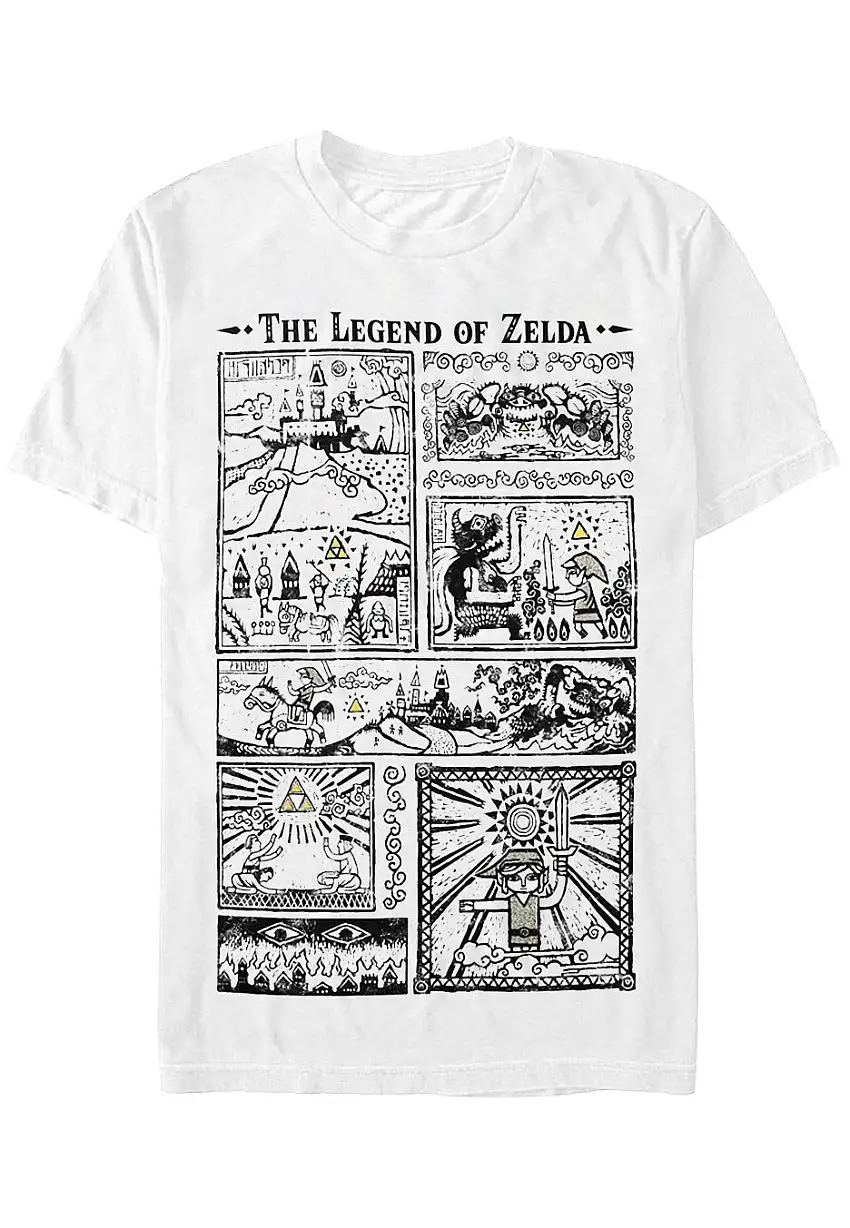 The Legend Of Zelda - Drawings White - T-Shirt