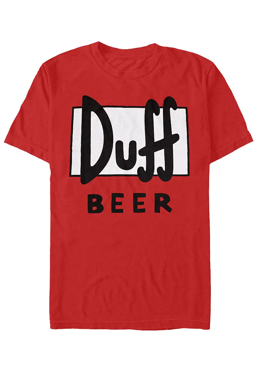 The Simpsons - Duff Red - T-Shirt