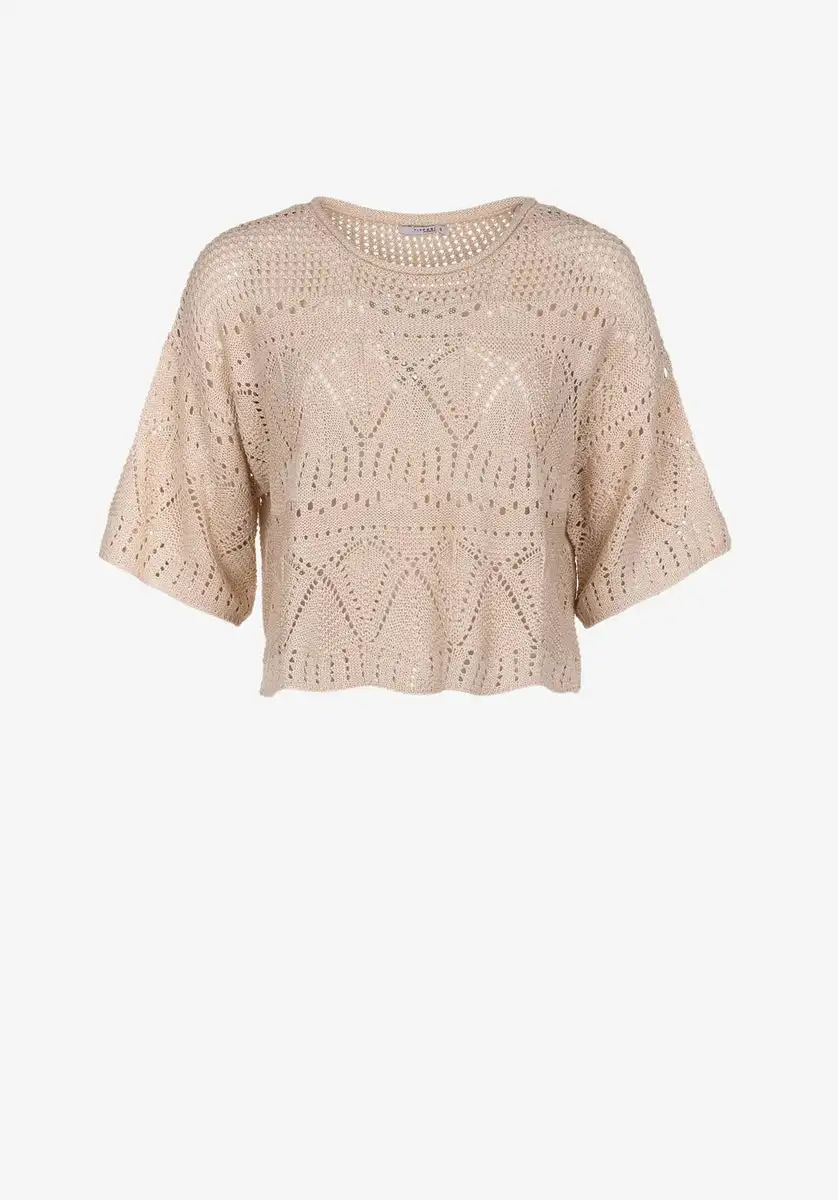 Maglia Donna girocollo ricamata