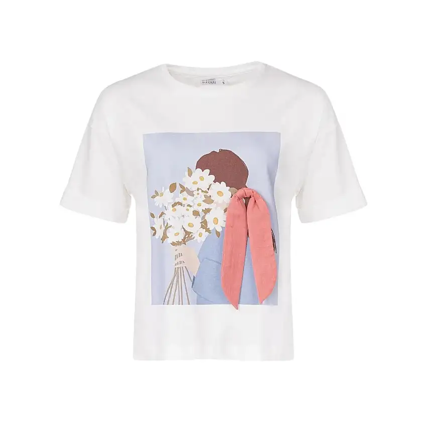 T-shirt Donna girocollo con stampa