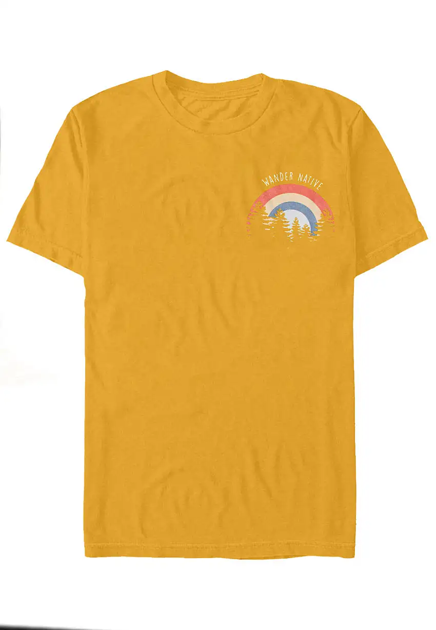 Tom Native - Trees Mustard - T-Shirt