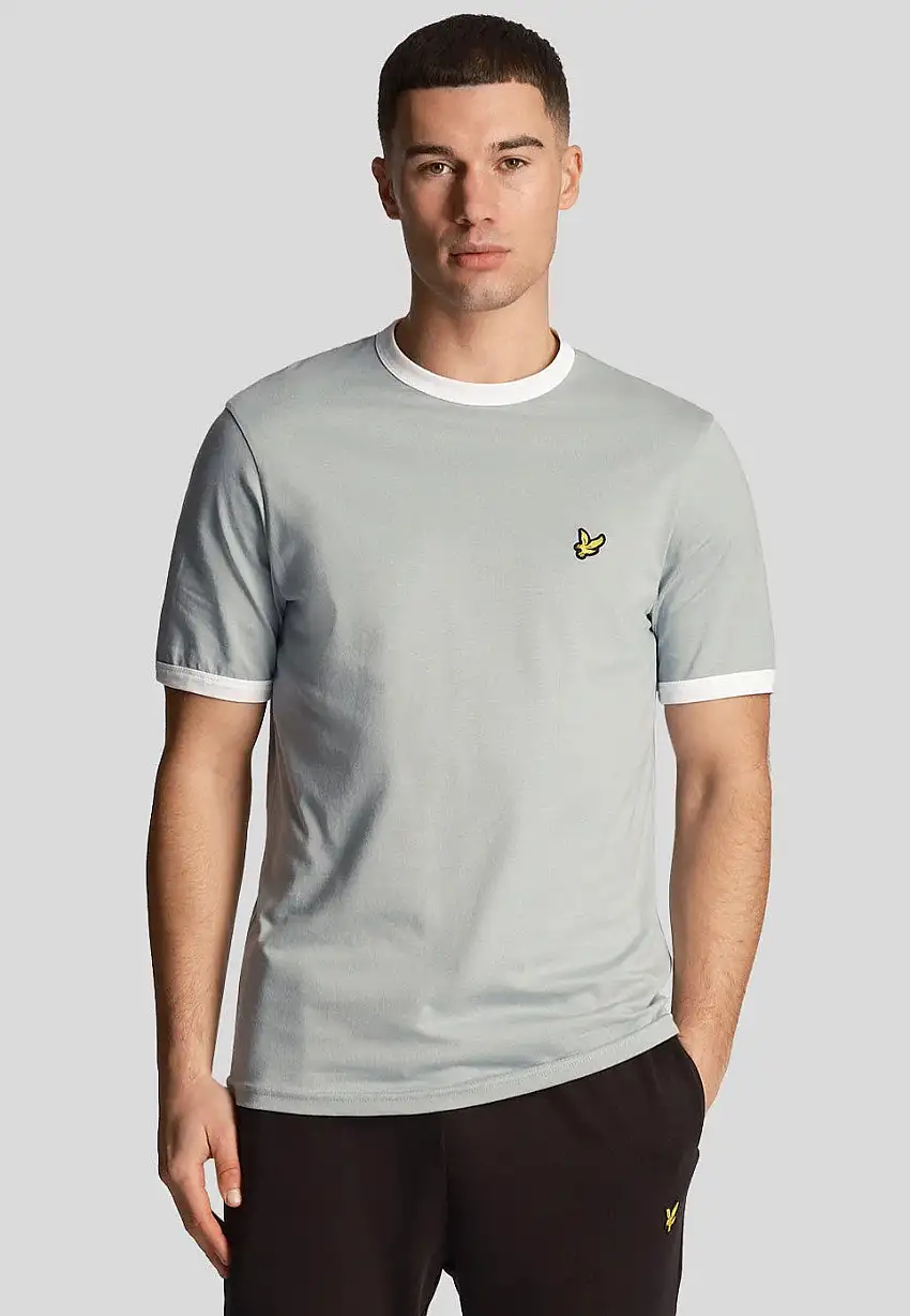 Lyle & Scott - Ringer Slate Blue/White - T-Shirt