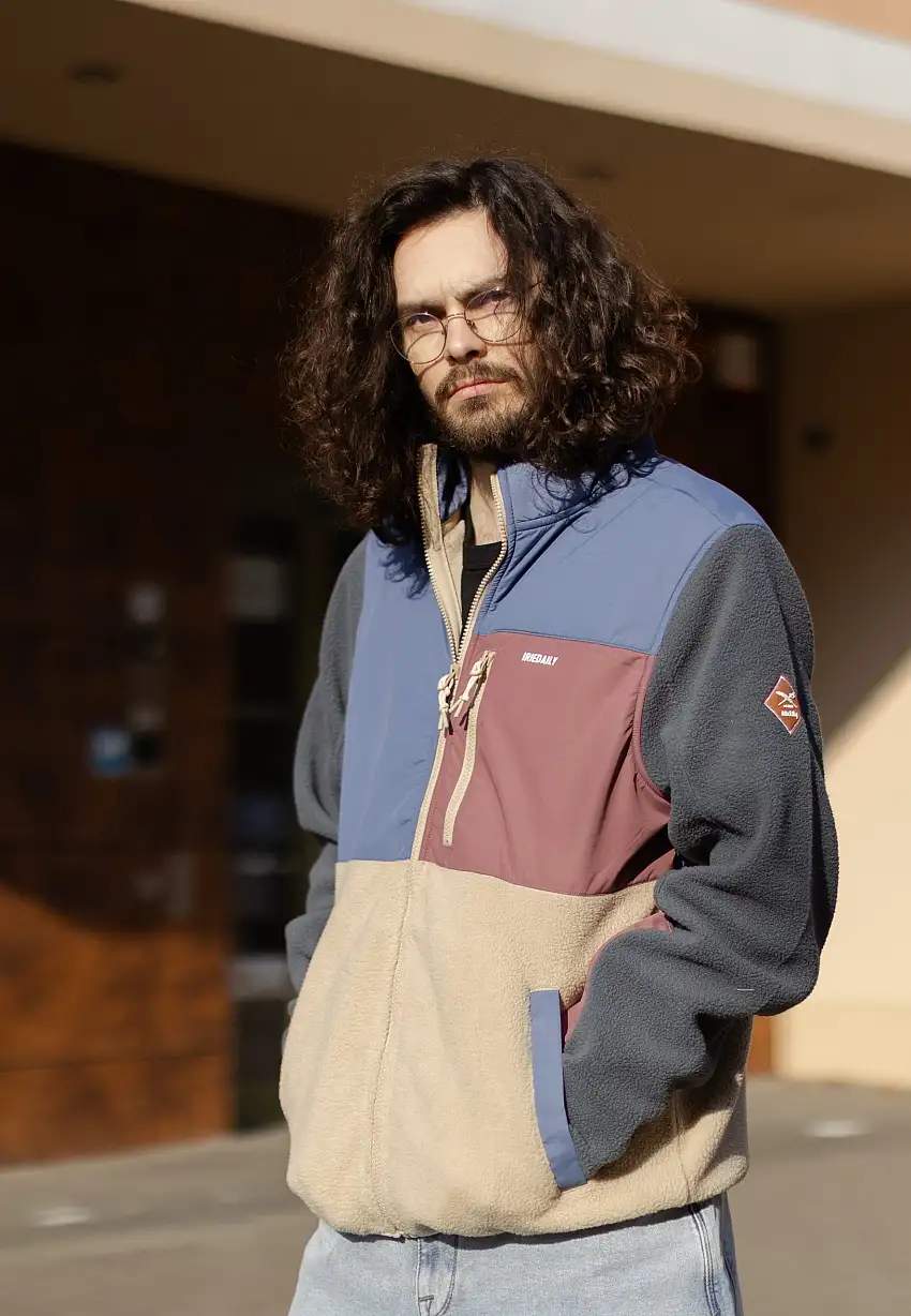 Iriedaily - Auf Deck Fleece Dove Blue - Giacca