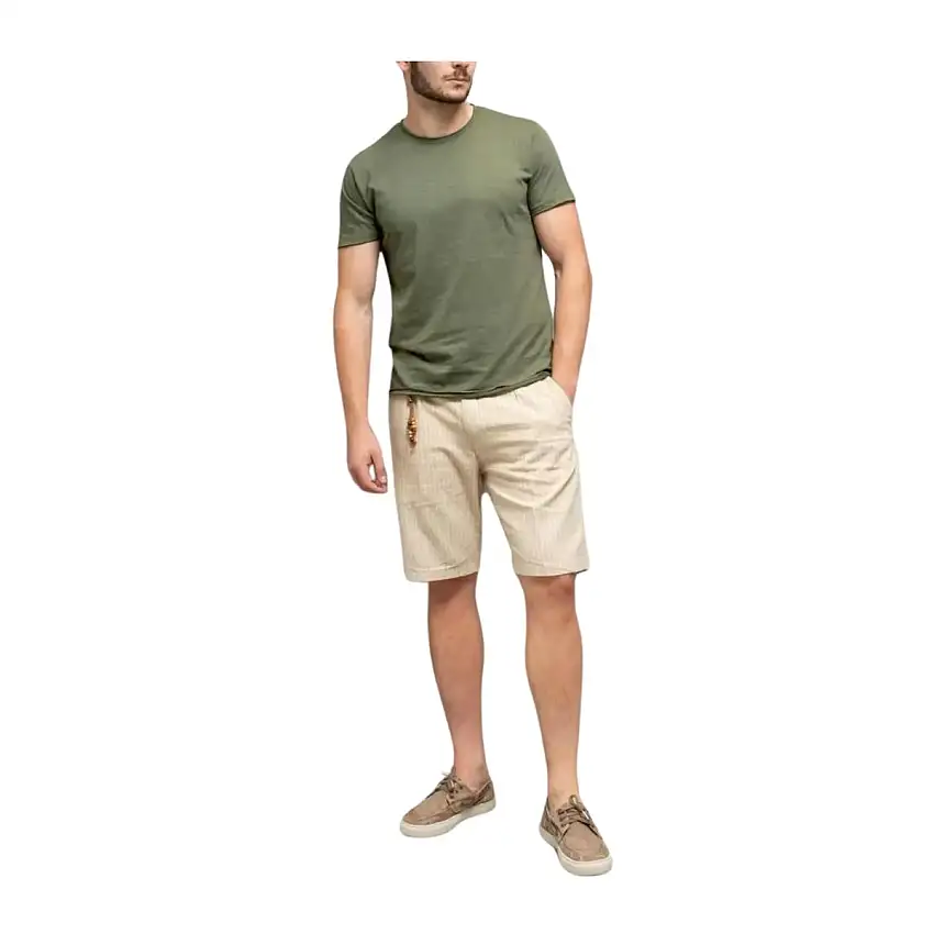 Bermuda Uomo gessato con coulisse
