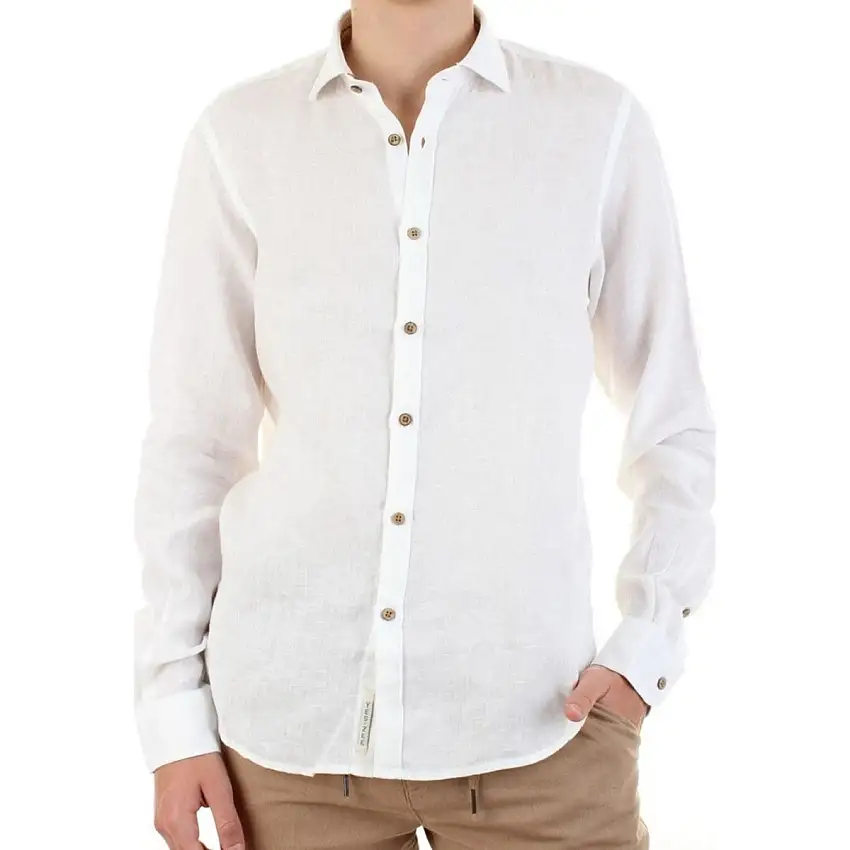Camicia Uomo in lino con collo classico