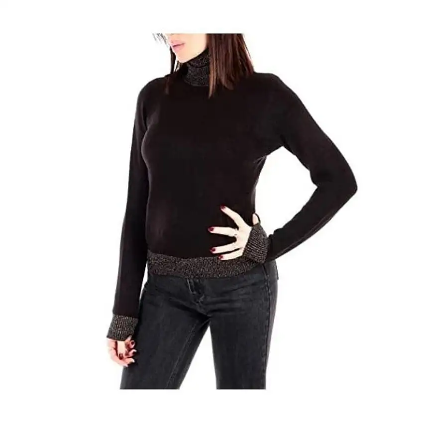 Maglia Dolcevita Donna con dettagli in lurex