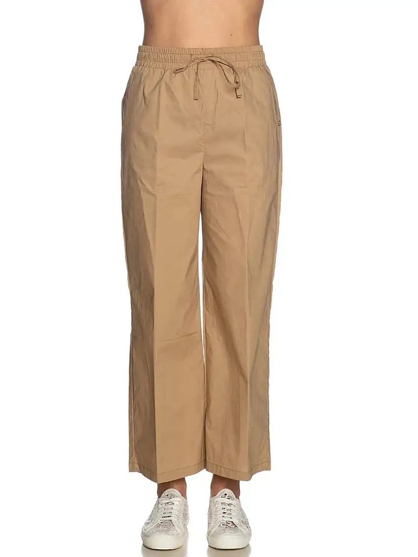 Pantalone Donna con elastico e coulisse tela vela