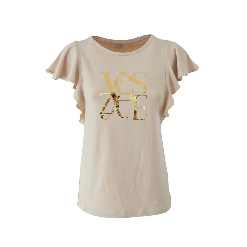 T-shirt Donna maniche con rouches