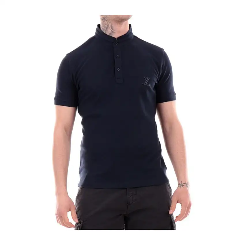 T-shirt Uomo con colletto alla coreana