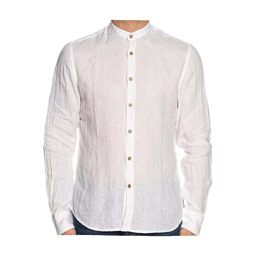 Camicia Uomo alla coreana in lino