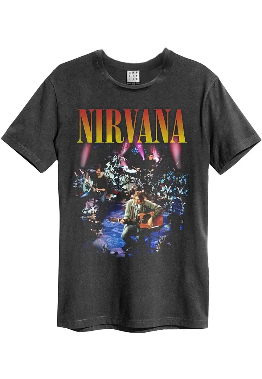 Nirvana - Live In New York Charcoal - T-Shirt